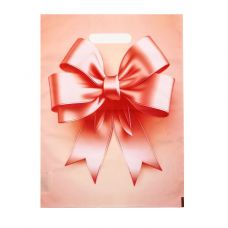 Пакет с принтом в виде банта с вырубной ручкой (30х40 см) Пакет с принтом в виде банта с вырубной ручкой (30х40 см)