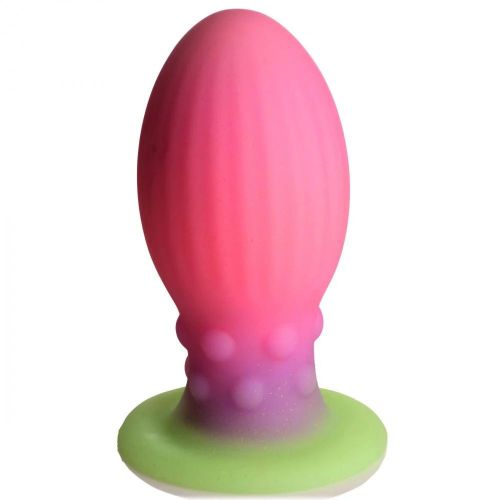 Розовая пробка-яйцо XL Xeno Egg - 17,6 см.