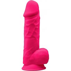 Ярко-розовый фаллоимитатор Model 1 - 21,5 см.