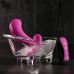 Розовый вибромассажёр простаты с пультом ДУ Hooking Up - 9,5 см.