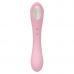 Нежно-розовый двусторонний стимулятор Daisy Massager - 20,2 см.