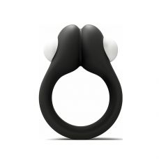 Черное эрекционное кольцо Zippy Vibrating Ring With Bullet