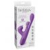 Фиолетовый вибратор с тройной стимуляцией Intimotion Pulse Pro - 24 см.