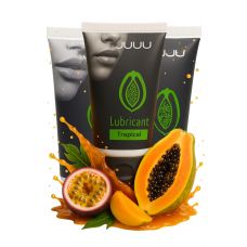 Набор из 3 съедобных лубрикантов JUJU со вкусом тропических фруктов
