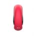 Красный клиторальный массажер с функцией постукивания