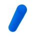 Синяя силиконовая перезаряжаемая вибропуля Nep - 8 см.