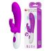 Лиловый вибратор-кролик Naughty Bunny - 19,8 см.