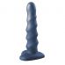 Черный нереалистичный дилдо Unicorn - 17,5 см.