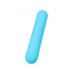 Голубая силиконовая перезаряжаемая вибропуля Murr - 10 см.