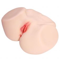 Мастурбатор-полуторс с двойным слоем материала Jenny Onahole Real Vagina