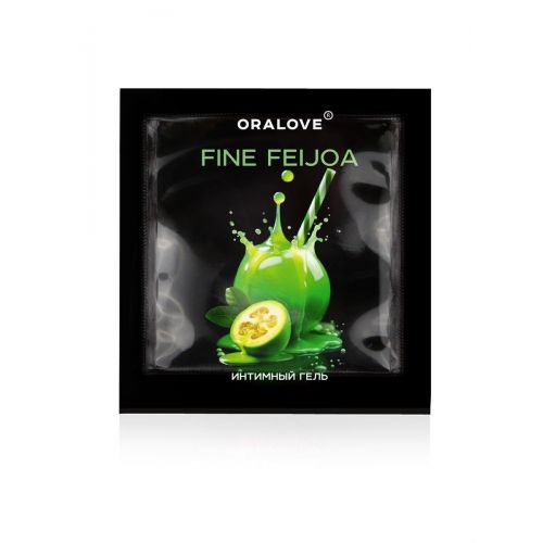 Саше съедобной оральной смазки OraLove с ароматом фейхоа - 3 гр.