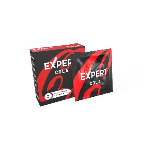 Презервативы с ароматом колы Expert Cola - 3 шт. Презервативы с ароматом колы Expert Cola - 3 шт.