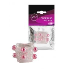 Прозрачная насадка на пенис с цветными шариками