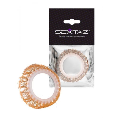Эрекционное кольцо с бежевыми «ресничками» Эрекционное кольцо с бежевыми «ресничками»