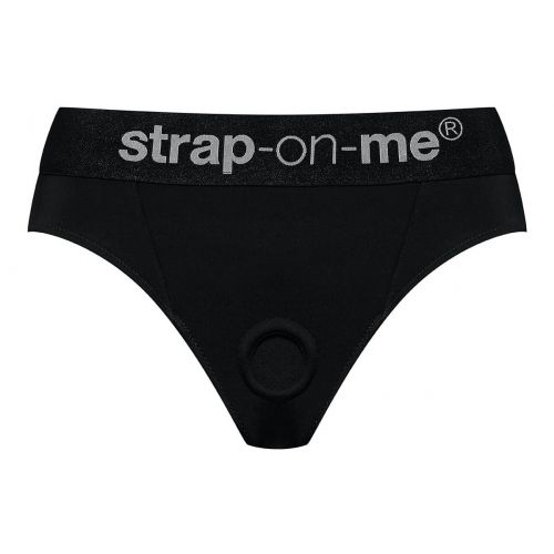 Черные трусики для насадок Heroine Lingerie Harness - size XL
