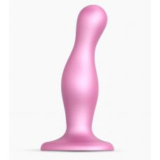 Розовая насадка Strap-On-Me Dildo Plug Curvy size M Розовая насадка Strap-On-Me Dildo Plug Curvy size M