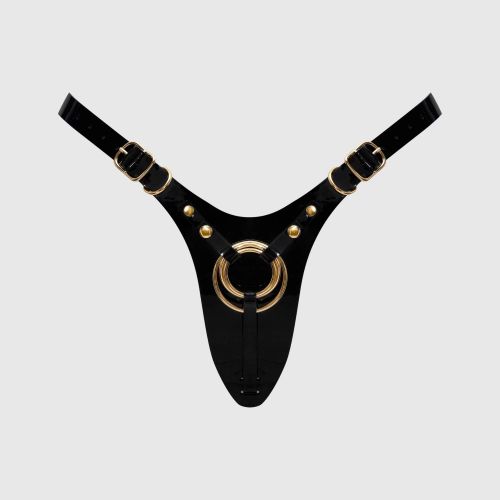 Черный пояс для фиксации насадок Strap-On-Me Leatherette Harness Fabulous Черный пояс для фиксации насадок Strap-On-Me Leatherette Harness Fabulous