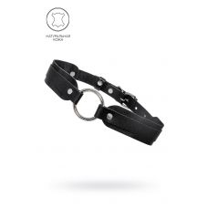 Черный кожаный чокер-ошейник со скруглёнными углами Черный кожаный чокер-ошейник со скруглёнными углами