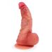 Телесный вибратор-реалистик с пультом ДУ - 24 см. Телесный вибратор-реалистик с пультом ДУ - 24 см.