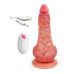 Телесный вибратор-реалистик с пультом ДУ - 24 см. Телесный вибратор-реалистик с пультом ДУ - 24 см.