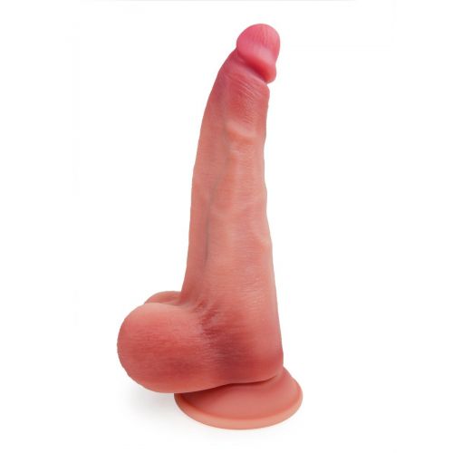 Телесный вибратор-реалистик на присоске - 30 см. Телесный вибратор-реалистик на присоске - 30 см.