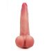 Телесный реалистичный фаллоимитатор с присоской - 30 см.