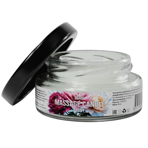 Массажная свеча «Цветущий пион» - 50 мл.