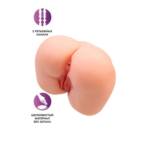 Реалистичный мастурбатор-попка с 2 любовными входами