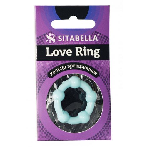 Цветное эрекционное кольцо Love Ring с бусинами