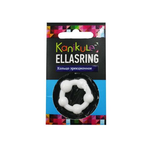 Цветное эрекционное кольцо с шариками Ellasring