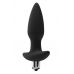 Черная анальная вибропробка FantASStic Vibrating Plug - 14 см.