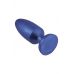 Синяя анальная пробка 4 Inch Silicone Anal Plug - 12 см.