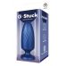 Синяя анальная пробка G Stuck Silicone Anal Plug - 13,5 см.