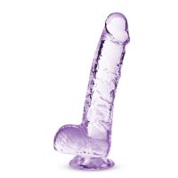 Сиреневый фаллоимитатор 6 Inch Crystalline Dildo - 15,2 см.