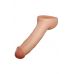 Телесная насадка-удлинитель Thrive 8.75 Inch Realistic Penis Extender Sleeve - 22,2 см.