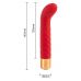 Красный вибратор для G-точки - 14,5 см. Красный вибратор для G-точки - 14,5 см.