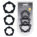 Набор из 3 эрекционных колец Beaded Silicone Cockring Set