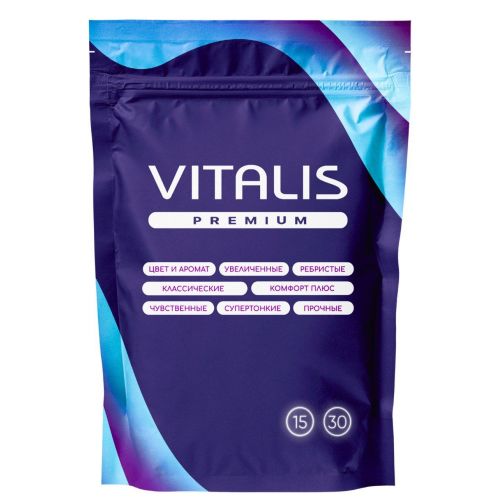 Микс презервативов VITALIS Premium mix - 15 шт.
