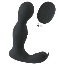 Черная анальная пробка с вибрацией, вращением и пультом ДУ RC Butt Plug with 2 Functions Черная анальная пробка с вибрацией, вращением и пультом ДУ RC Butt Plug with 2 Functions