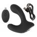 Черная анальная вибропробка с функцией расширения RC Butt Plug with 3 functions