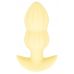 Желтая анальная пробка с вибрацией Cuties Vibrating Mini Butt Plug - 8 см. Желтая анальная пробка с вибрацией Cuties Vibrating Mini Butt Plug - 8 см.