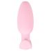 Розовая анальная пробка с вибрацией Cuties Vibrating Mini Butt Plug - 8 см.