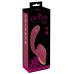 Малиновый вибратор с подвижными язычками 2 Function Vibrator - 20,6 см.