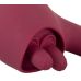 Малиновый вибратор с подвижными язычками 2 Function Vibrator - 20,6 см.