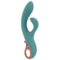 Бирюзовый вибратор-кролик The Magician Rabbit Vibrator - 22,5 см.