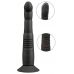 Черный вибратор с поступательными движениями G and P-Spot Thrusting Vibrator - 23 см.