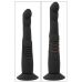 Черный вибратор с поступательными движениями G and P-Spot Thrusting Vibrator - 23 см.