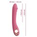 Розовый тонкий вибратор для точки G Slim G-Spot Rose - 21,4 см.
