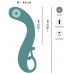 Бирюзовый вибратор для точки G The Magician G-Spot Vibrator - 19 см.