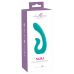 Бирюзовый вибратор NAIRA Dual Heads Vibrator - 17,5 см.